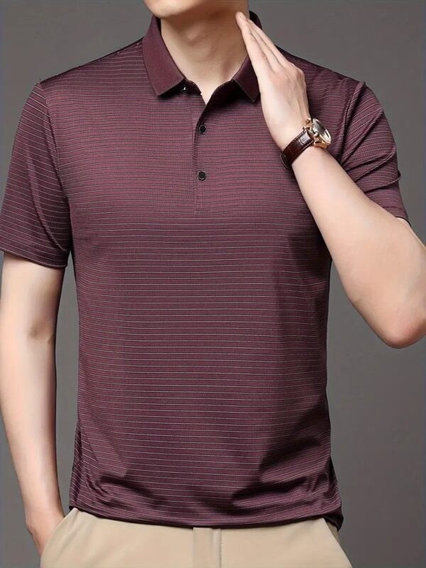 Code: 121(Maroon)- Premium China Polo Shirt For Men - Image 6