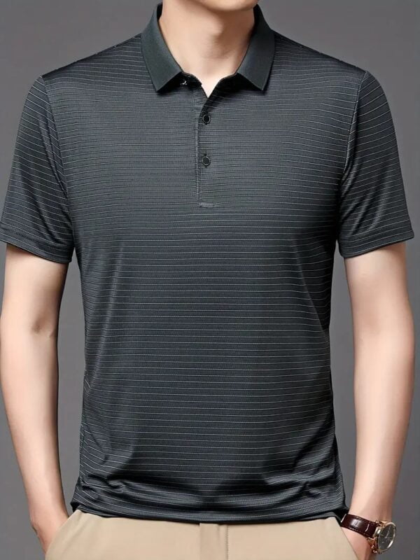 Code: 121(Black)- Premium China Polo Shirt For Men - Image 2