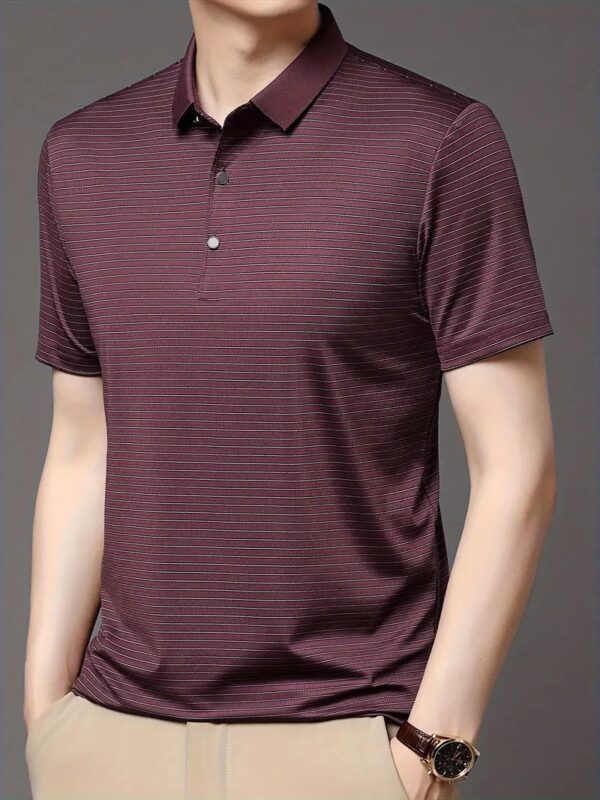 Code: 121(Maroon)- Premium China Polo Shirt For Men - Image 5
