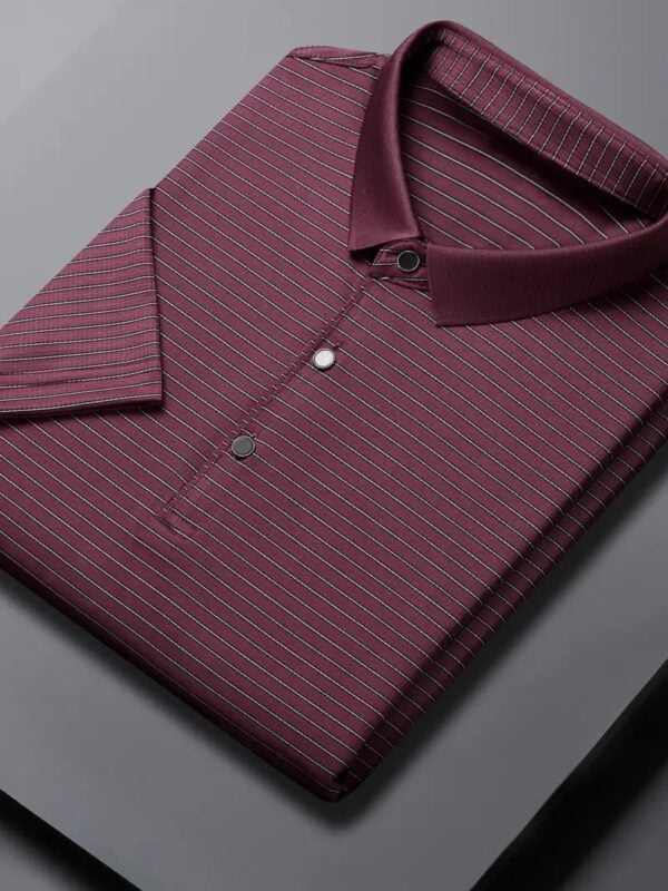 Code: 121(Maroon)- Premium China Polo Shirt For Men - Image 2