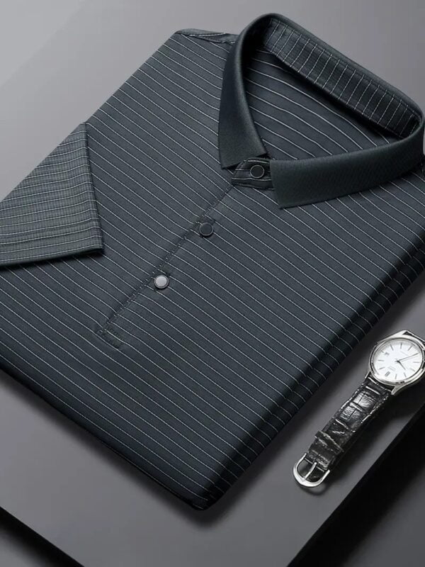 Code: 121(Black)- Premium China Polo Shirt For Men - Image 3
