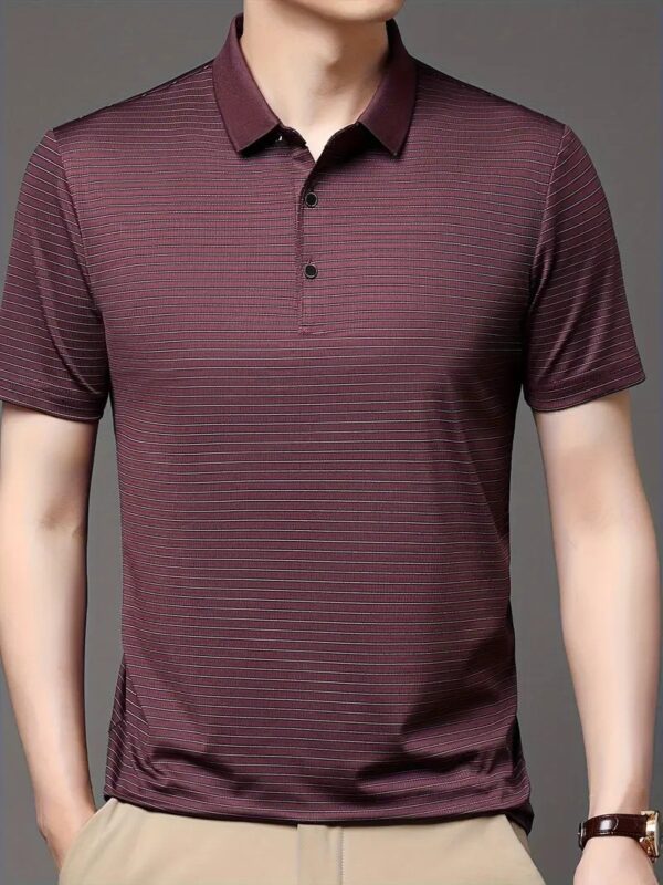 Code: 121(Maroon)- Premium China Polo Shirt For Men - Image 4