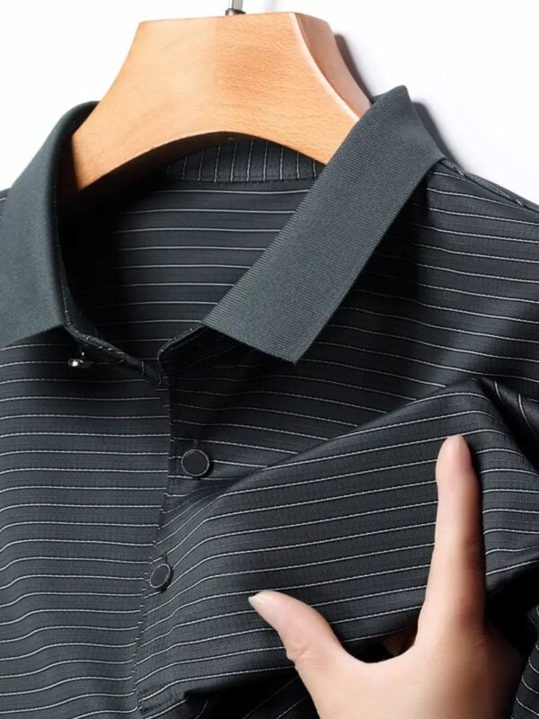Code: 121(Black)- Premium China Polo Shirt For Men - Image 4