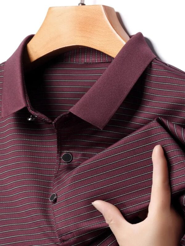 Code: 121(Maroon)- Premium China Polo Shirt For Men - Image 3