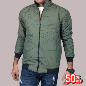 Code: P-601(Olive)|  Premium Pedding Jacket for Men's