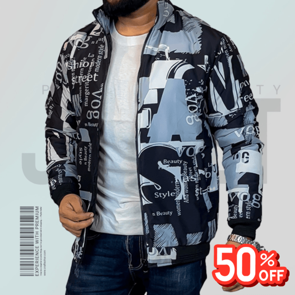 Code: S-407(BLACK) | Premium Pedding Jacket for Men’s
